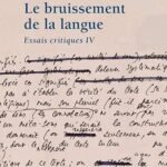 Le bruissement de la langue : essais critiques IV