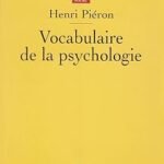 Vocabulaire de la psychologie